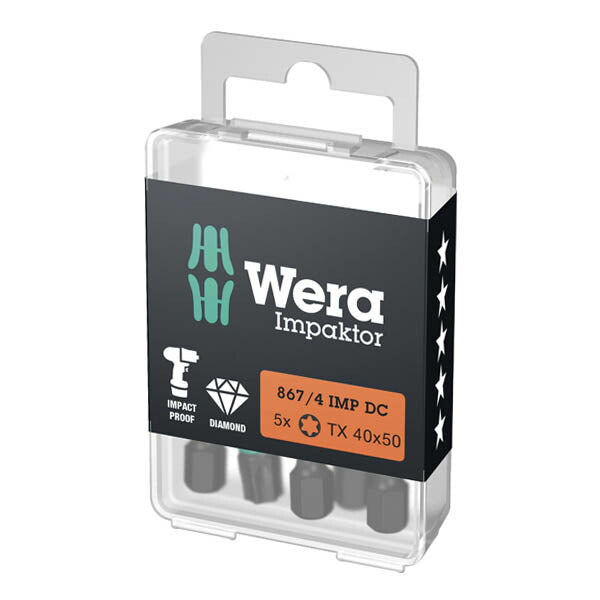 日本正規品 ヴェラ T40x50mm ドライバービット(インパクト用) (057667)(4013288157539) ベラ Wera