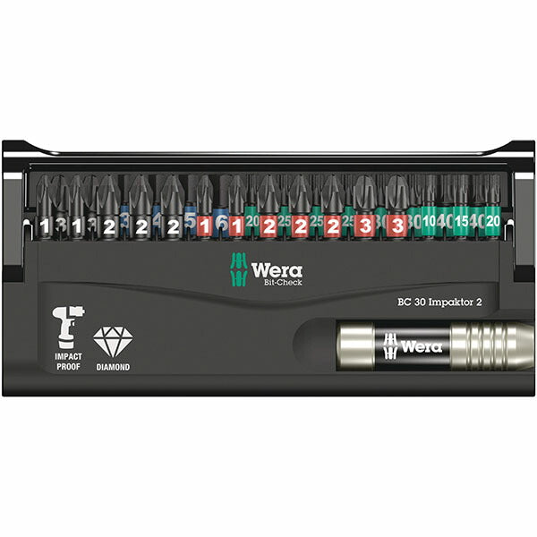 日本正規品 ヴェラ 30本組ドライバービット(インパクト用) (057697)(4013288203946) ベラ Wera