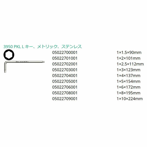 【9月の特価品】日本正規品 ヴェラ 3/32-3/8(Ball Hex-Plus)キーレンチ(ステンレ) (073544)(4013288180377) ベラ Wera
