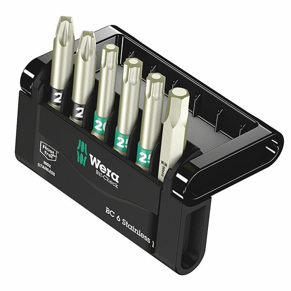 日本正規品 ヴェラ ビットチェック ビットセット ステンレス 6点 SB (073634)(4013288164636) ベラ Wera