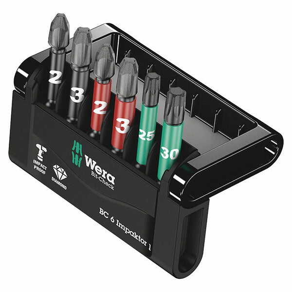 日本正規品 ヴェラ インパクター ビットチェック トルクスビットセット6点SB (073890)(4013288158635) ベラ Wera