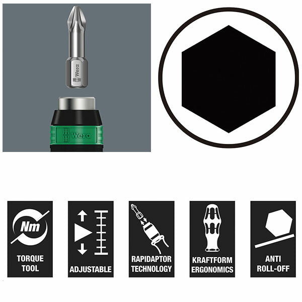 日本正規品 ヴェラ 0.1-0.34N.m トルクドライバー(アジャスタブル) (074770)(4013288179012) ベラ Wera