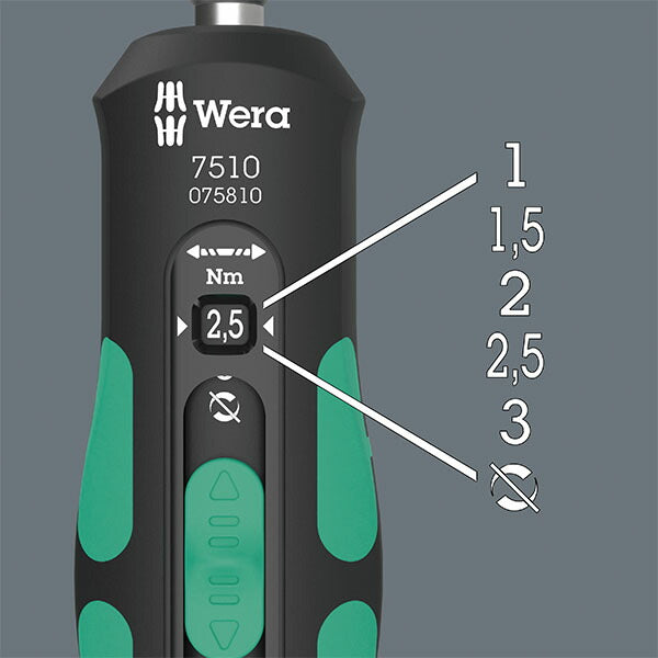 日本正規品 ヴェラ 1/4DR トルクドライバー 1.0-3.0Nm (075810)(4013288230669) ベラ Wera