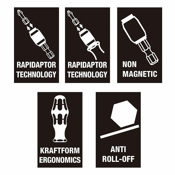 日本正規品 ヴェラ 6.3-20.5mm/1/4Hex 6本組カウンターシンク (104650)(4013288111678) ベラ Wera