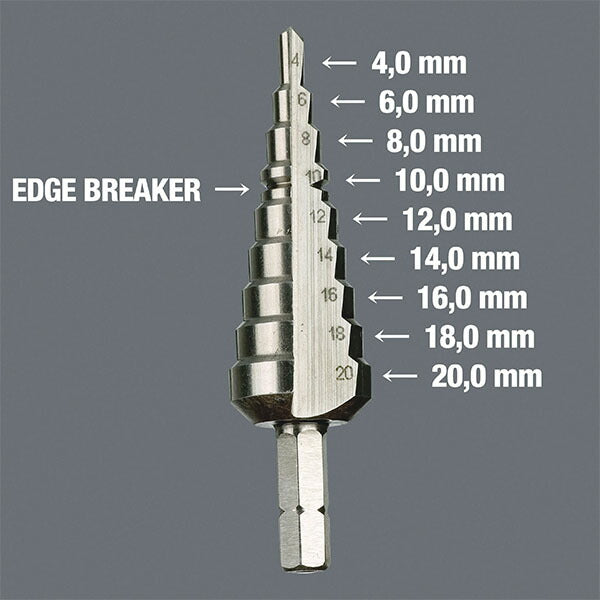 日本正規品 ヴェラ ステップツイストドリルビット 4-20mm (104672)(4013288117632) ベラ Wera