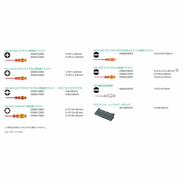 日本正規品 ヴェラ 14本組絶縁ドライバーセット ラック付 (105631)(4013288163639) ベラ Wera