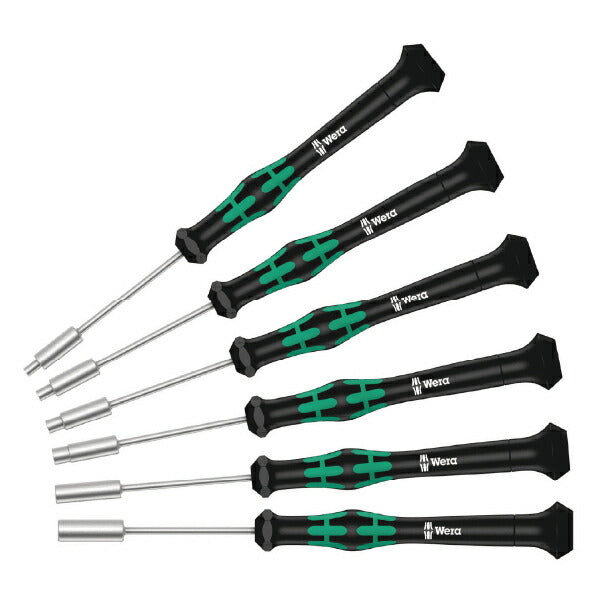 日本正規品 Wera 118158 2069/6 精密ナットドライバーセット6本組 ラック付き ソケットドライバーセット 05118158001 ヴェラ ベラ