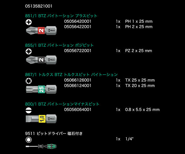 日本正規品 Wera 05135821001 クラフトフォーム コンパクト27 セット1 2025年クリスマス限定 7点セット (4013288236005) ヴェラ ベラ