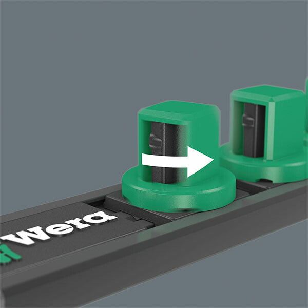 日本正規品 ヴェラ マグネットソケットレール 3/8SQ 10個収納 (136421)(4013288223333) ベラ Wera