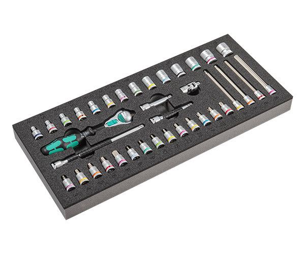 日本正規品 Wera 150110 9720 ウレタン収納入り1/4ソケットレンチセット 37点セット 05150110001 ヴェラ ベラ ツールセット
