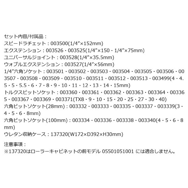 日本正規品 Wera 150110 9720 ウレタン収納入り1/4"ソケットレンチセット 37点セット 05150110001 ヴェラ ベラ ツールセット