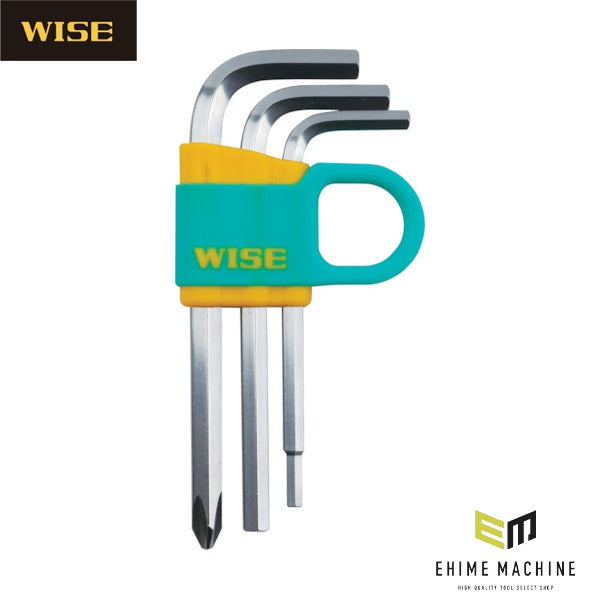 ワイズ 価値ある3本組 六角レンチ(3/4/5/6mm)ドライバー(+2) (WLP134-3S)(4951908008567) WISE フジ矢