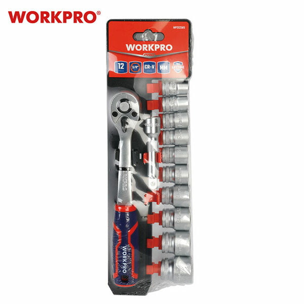 ワークプロ 3/8DRソケットレンチセット 10-22mm 12PC (WP202585)(6914280026503) WORKPRO