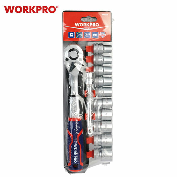 ワークプロ 1/2DRソケットレンチセット 10-22mm 12PC (WP202586)(6914280026510) WORKPRO