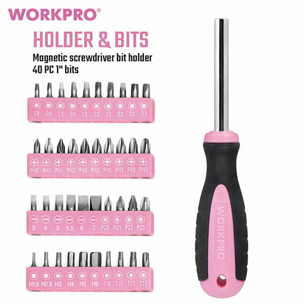 ワークプロ 103PC ホームツールセット ピンク (WP206818)(6914280006048) WORKPRO