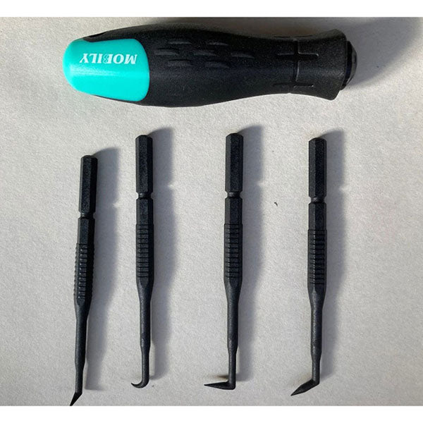 [26SS新商品] ワザアリツールズ ZEROキズセブン WZT-501 Oリングリムーバー 7本組 ハンドル付 (4582240836237) MOBILY