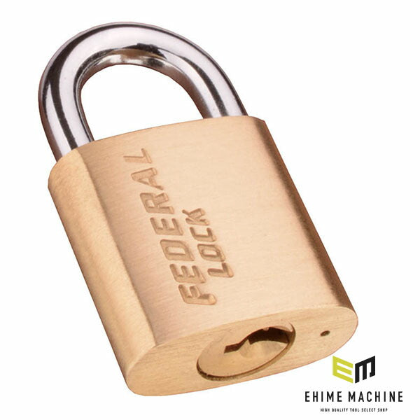 日本正規品 フェデラル 南京錠 20mm (同一KEY) (X20-KA201-P)(4545301101989) FEDERAL