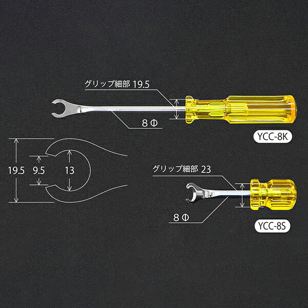 兼古製作所 YCC-8KS クリップツールセット ３又クリップ対応