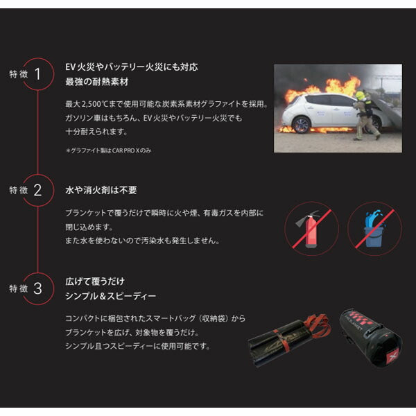 [メーカー直送業者便] ヨネ BRIDGEHILL ファイヤーブランケット CAR STANDARD 車両火災用 約6×8m 使い切り (YFB-CST) ブリッジヒル
