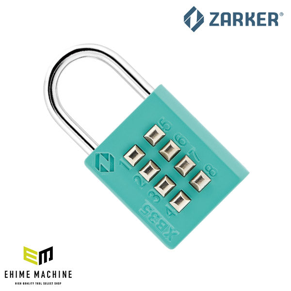 ZARKER ザーカー XB35-M ボタン南京錠 ミント/ブリスター 鍵 カギ