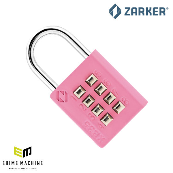 ZARKER ザーカー XB35-P ボタン南京錠 ピンク/ブリスター 鍵 カギ