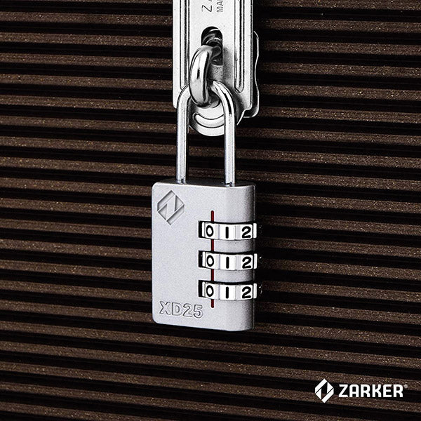 ZARKER ザーカー XD25-G コンビネーション南京錠 グレー/ブリスター 鍵 カギ