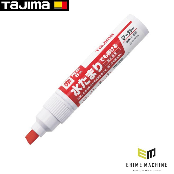 タジマ 全天候マーカー赤＜太字・角芯＞ (ZENM-FRED)(4975364266934) TAJIMA TJMデザイン