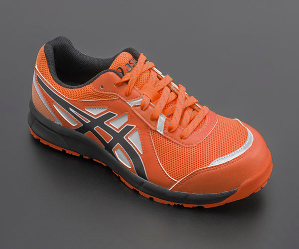 [特典付き] アシックス 安全靴 1271A006-800 ショッキングオレンジ×ブラック ウィンジョブ CP206 Hi-Vis 25cm ASICS おしゃれ かっこいい 作業靴 スニーカー