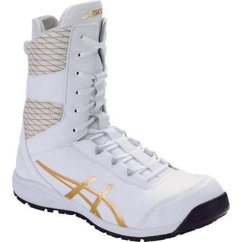 アシックス 安全靴 ウィンジョブ CP403 TS ホワイト/ピュアゴールド ASICS おしゃれ かっこいい 作業靴 スニーカー