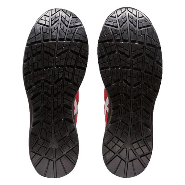 [新作] アシックス 安全靴 ウィンジョブ CP113 600（1273A055.600）クラシックレッド×ホワイト ASICS おしゃれ かっこいい 作業靴 スニーカー 赤 白 メッシュ