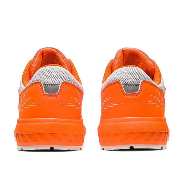 [新作 限定カラー] アシックス 安全靴 ウィンジョブ CP121 ショッキングオレンジ×ホワイト (1273A078.800) ASICS WINJOB おしゃれ かっこいい 作業靴 スニーカー asics cp121 橙 白 ローカット ワーキング セーフティ 安全 靴 シューズ カジュアル スポーツ