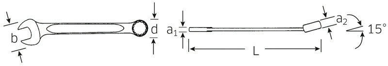 STAHLWILLE 130A-3/8 片目片口スパナ (HPQ) (40572424) スタビレー