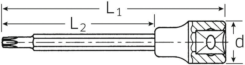 STAHLWILLE 2054TX-T40 (1/2SQ)ヘクスローブソケット (03131440) スタビレー