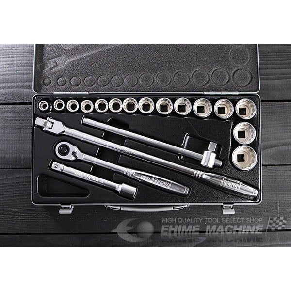 TONE ソケットレンチセット 19点 260【エヒメマシン】