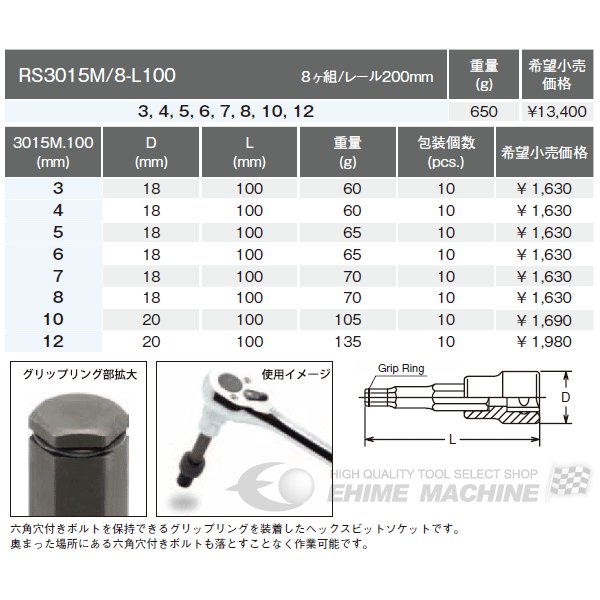 コーケンのヘックスビットソケットの画像2