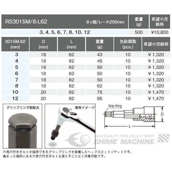 コーケンのヘックスビットソケットの画像2