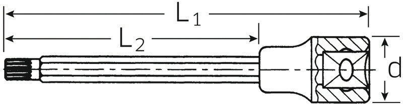 STAHLWILLE 3054X/M14 (1/2SQ)トライスクエアソケット (03261414 