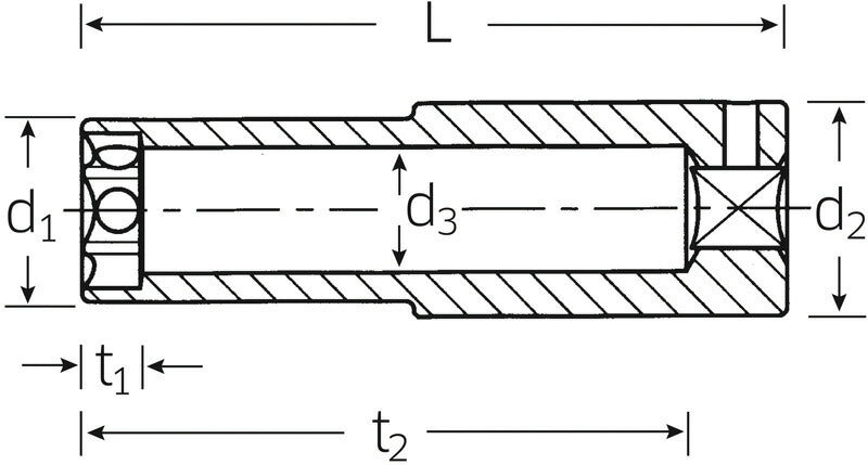 日本正規品 スタビレー (3/8SQ)プラグソケット  (3466-16-5/8)(4018754003242) STAHLWILLE