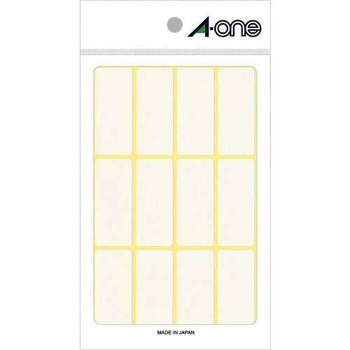 3M エーワン[[TM上]]フリーラベル白無地19×45 12面×15シート180片入 06006 スリーエム