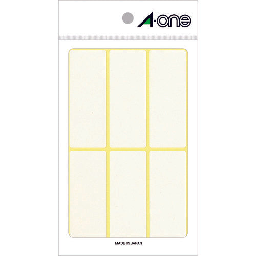 3M エーワン[[TM上]]フリーラベル白無地26×69 6面×15シート90片入 06007 スリーエム
