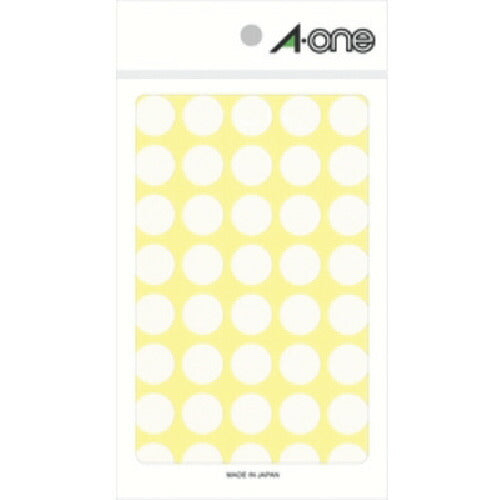 3M エーワン[[TM上]] カラーラベル 丸型 15mmΦ 白 (14枚入) 07030 スリーエム