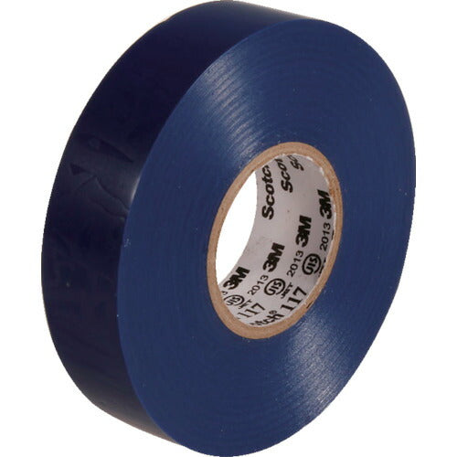 3M ビニールテープ 117 青 19mmX20m 10巻入り 117BLU2010P スリーエム