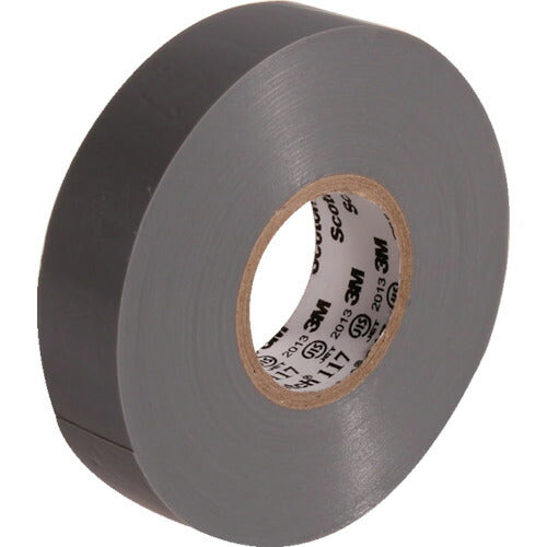 3M ビニールテープ 117 グレー 19mmX20m 10巻入り 117GRA2010P スリーエム