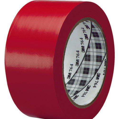 3M ラインテープ 764 赤 50.8mm×32.9m 764RED50X32 スリーエム
