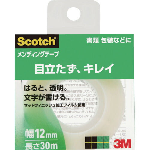 3M メンディングテープ 12mmX30m 巻芯径25mm 810-1-12C スリーエム