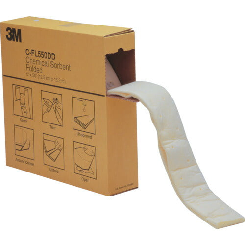 3M 液体吸収材 ケミカルソーベント フォールデッドタイプ (1巻入) C-FL550DD スリーエム