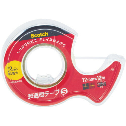 3M スコッチ 超透明テープS 18mmX9m ディスペンサー付 CC1809-D-N スリーエム