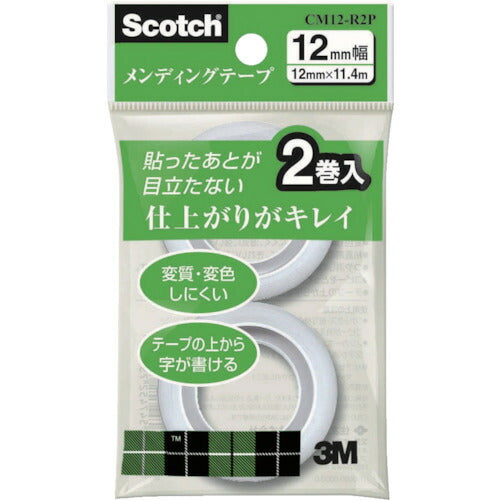 3M メンディングテープ小巻 詰替え用 12mmX11.4m CM12-R2P スリーエム