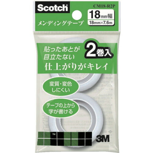 3M メンディングテープ小巻 詰替え用 18mmX7.6m CM18-R2P スリーエム