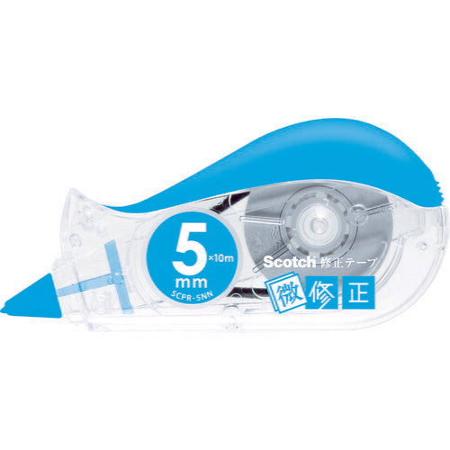 3M スコッチ 修正テープ微修正 5mmX10m ブルー SCPD-5NN スリーエム